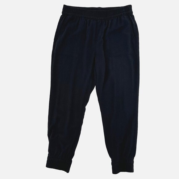 Old Navy Womens Black Elastic Waist Cropped Jogger Pants Size M - Picture 1 of 6